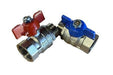 41000188 KaMo Ball valve set 3/4" (red/blue) 1 BLUE 43000135 & 1 RED 43000152 - The HIU Company