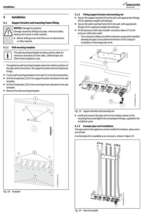 Worcester Greenstar HIU Rear Vertical Pre-Plumb Pipe Kit (Optional Accessory) - The HIU Company